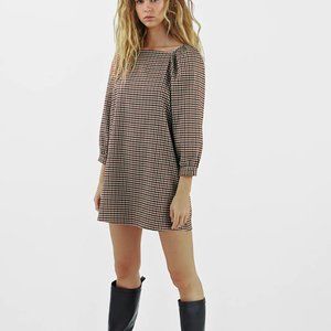 Zara Plaid Mini Dress, New